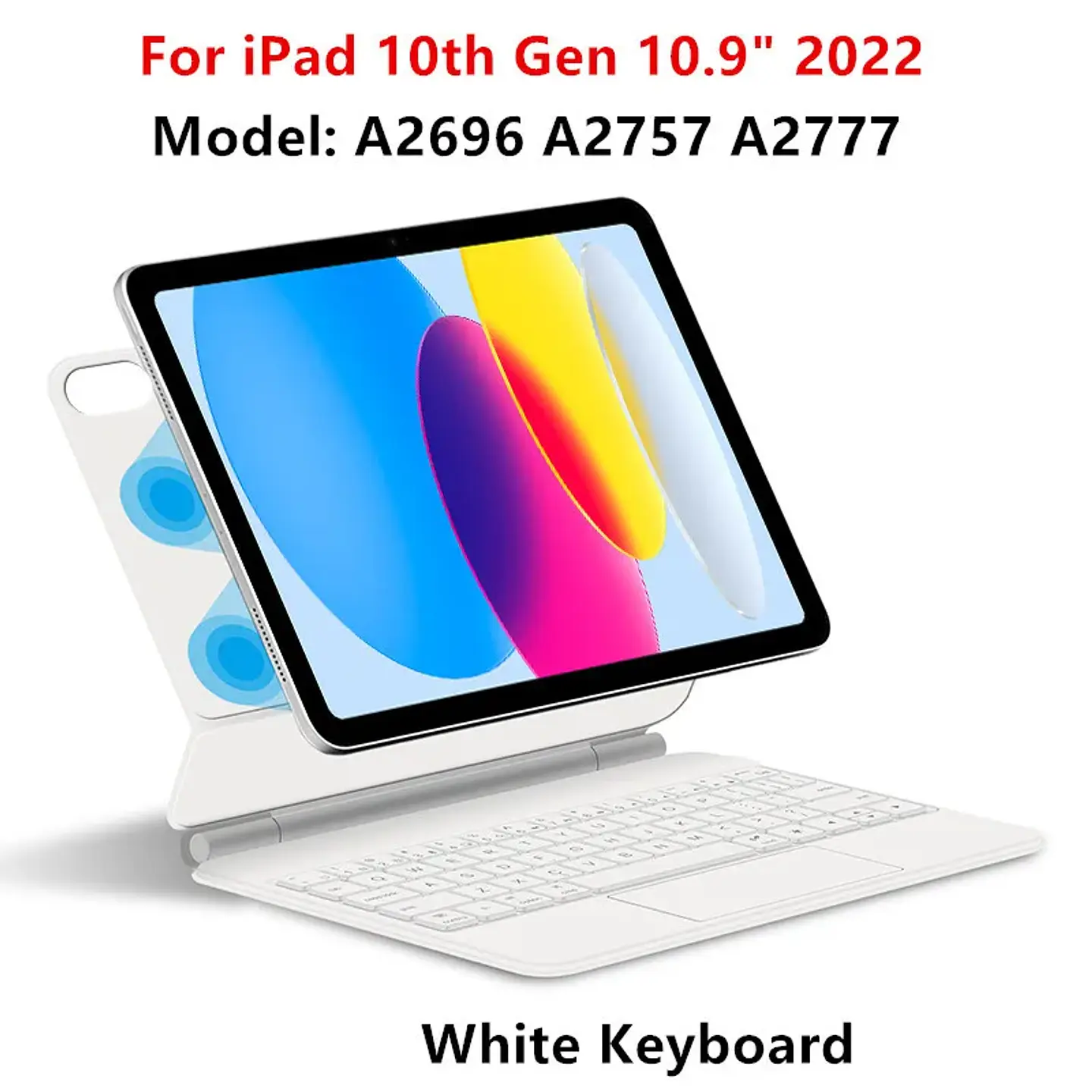 Teclado magnetico retroiluminado para IPad 6