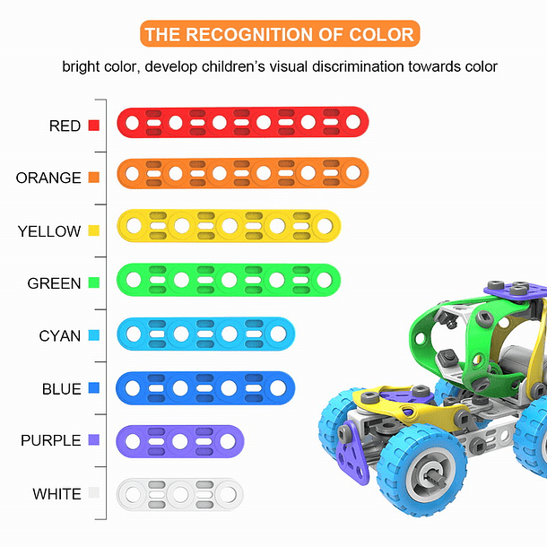 Set De Figuras Armables 5 En 1 - Con Motor - 109 Piezas 4