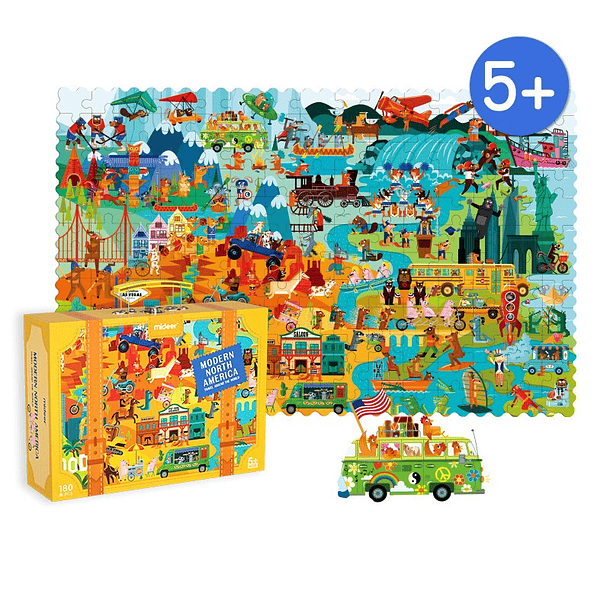 Maleta Puzzle Viajando Alrededor del Mundo - Mideer 4