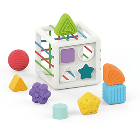 Cubo de encaje y sensorial Montessori