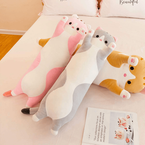 Peluche Gatitos Almohada Kawaii de 60 Cm 1