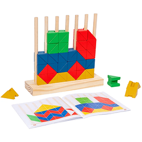 Bloques triangulares de encaje Montessori