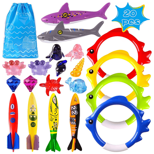 Set de 20 juegos de buceo para piscina