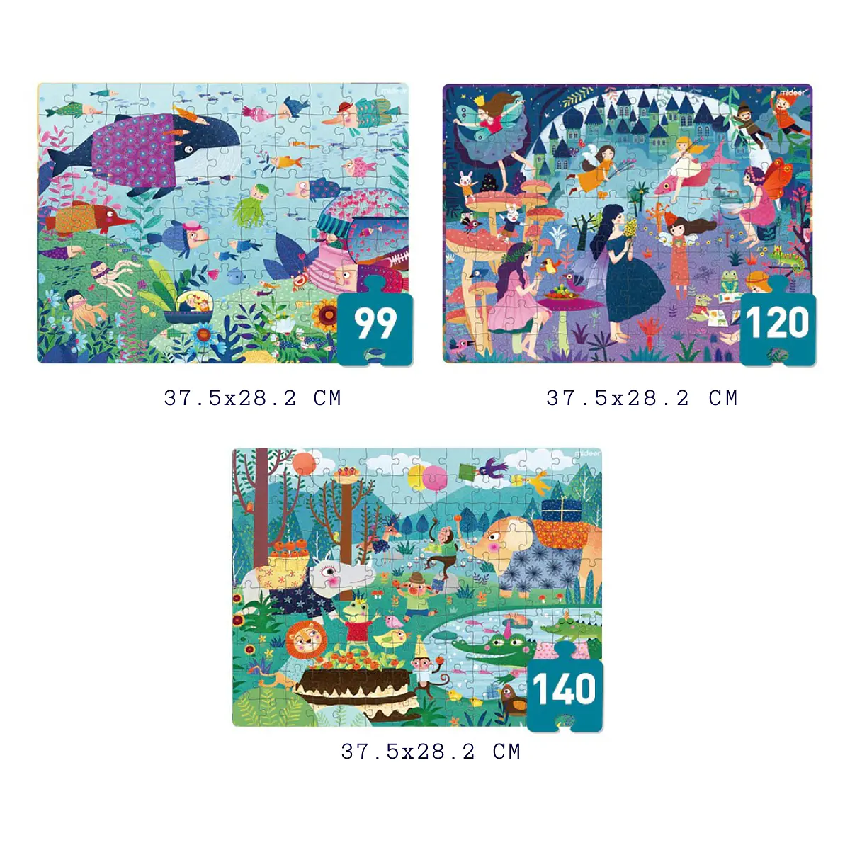Puzzle progresivo 3 en 1 Mundo de fantasía Nivel 5