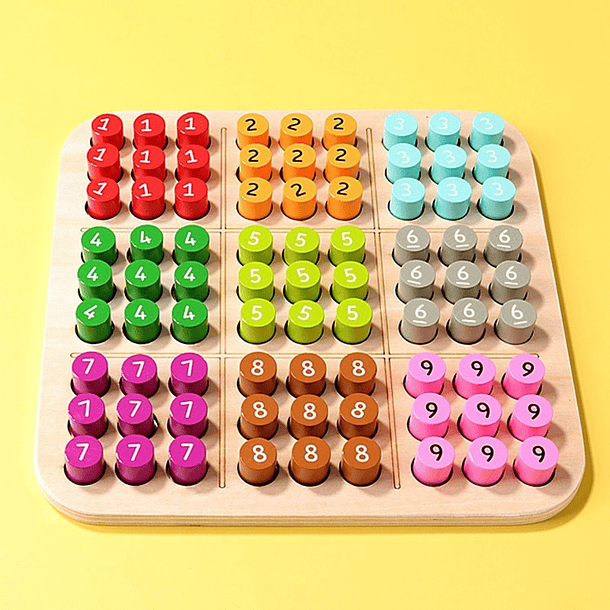 Sudoku de Madera colorido 4