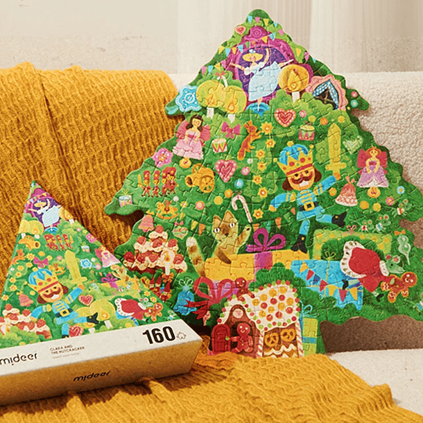 Puzzle árbol de navidad el Cascanueces 160 piezas Mideer