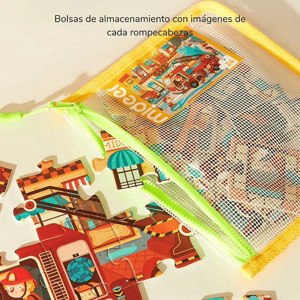 Puzzle progresivo 8 en 1 Nuestro Hogar Nivel 1 Mideer 4