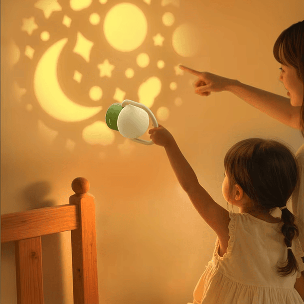 Lámpara y luz de noche recargable con forma de honguito 2