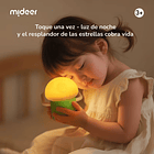 Lámpara y luz de noche recargable con forma de honguito 5