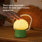 Lámpara y luz de noche recargable con forma de honguito 4