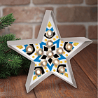 Kit de manualidades pinta y decora una estrella con luces led 3
