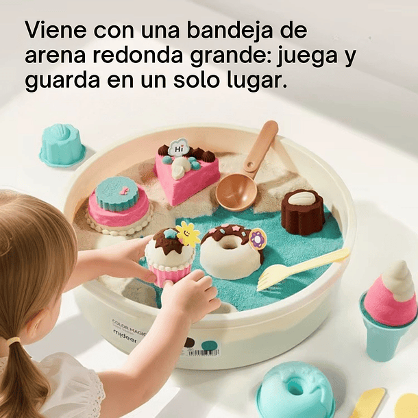 Set gigante de arena mágica para hacer postres