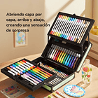 Maleta de arte portátil premium con 79 piezas Mideer 2