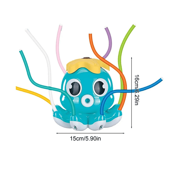 Pulpo lanza agua aspersor para manguera 6