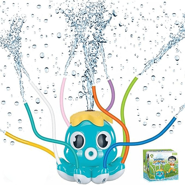 Pulpo lanza agua aspersor para manguera