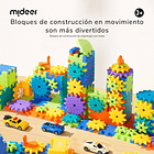 Bloques de construcción y engranajes con motor 6