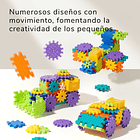 Bloques de construcción y engranajes con motor 7