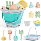 Balde de playa plegable con 10 accesorios 1