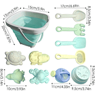 Balde de playa plegable con 10 accesorios 3