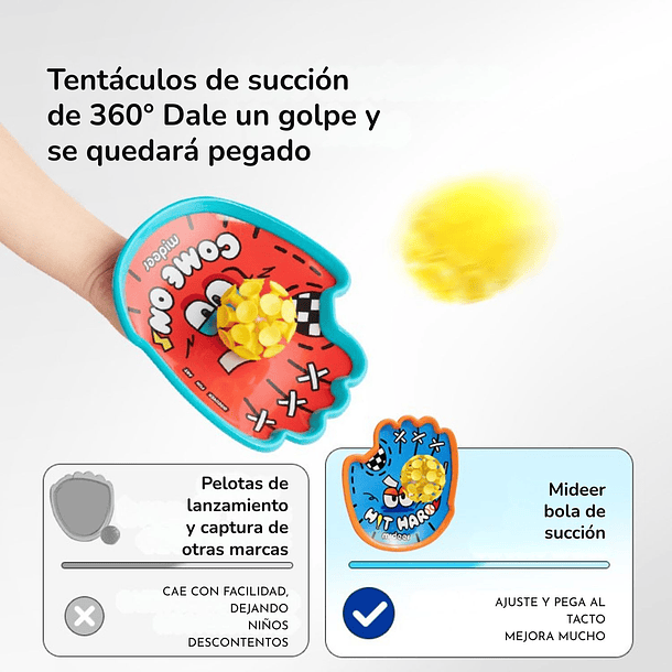 Set 2 guantes atrapa pelotas Mideer 4