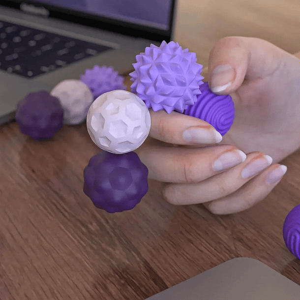 Set 4 Esferas Magnéticas Antiestrés  4