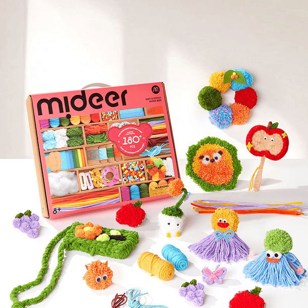 Set de tejido creativo y manualidades para niños Mideer