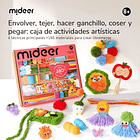 Set de tejido creativo y manualidades para niños Mideer 3