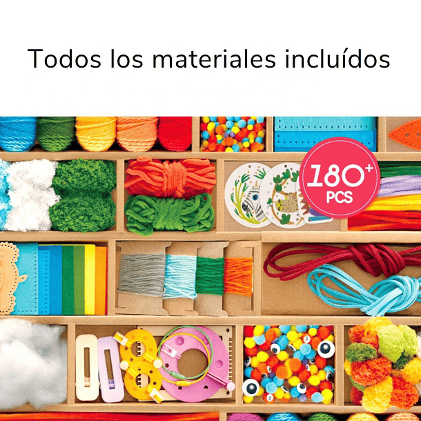 Set de tejido creativo y manualidades para niños Mideer 6