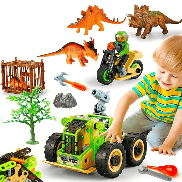 Set de construcción captura los dinosaurios