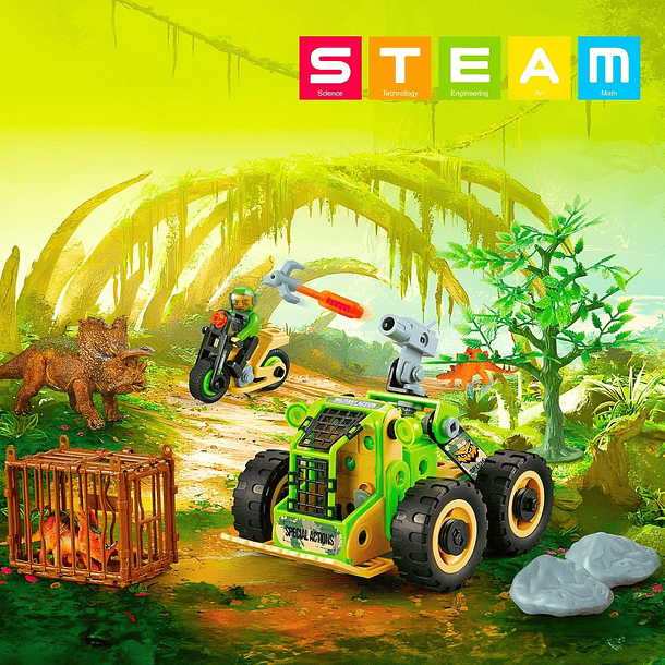 Set de construcción captura los dinosaurios 6