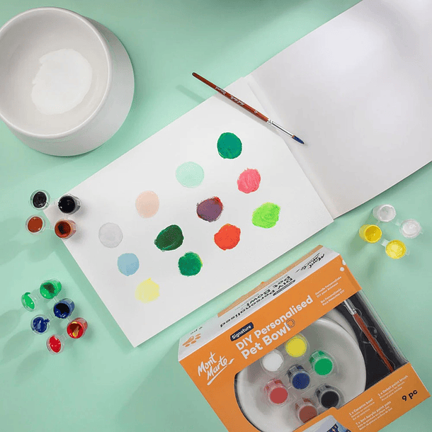 Kit de arte Bowl de cerámica para mascotas personalizable 5