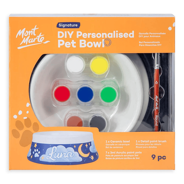 Kit de arte Bowl de cerámica para mascotas personalizable 1