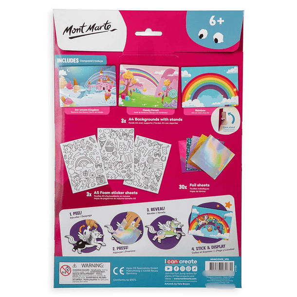 Manualidades de unicornios con láminas metálicas 36 pcs 8