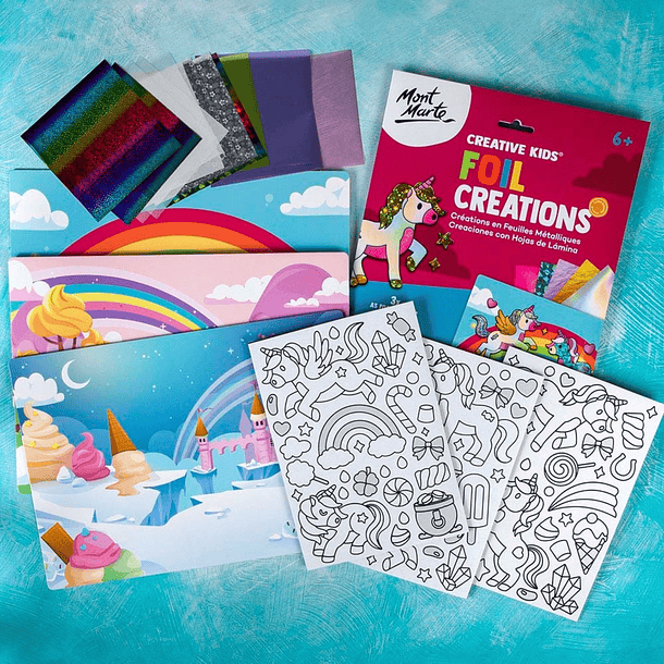 Manualidades de unicornios con láminas metálicas 36 pcs 5