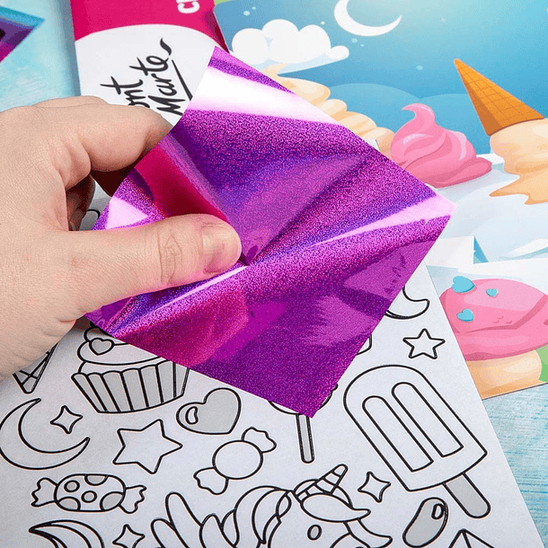 Manualidades de unicornios con láminas metálicas 36 pcs 3