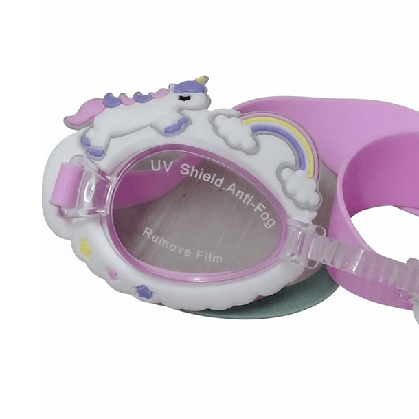 Lentes Natación Niños Con Forma De Oso O Unicornio Y Estuche 9