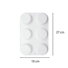 Paleta mezcladora de pintura con 6 pocillos profundos 3