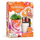 Kit de arte Decora tu Macetero con Pintura Marmoleada  1