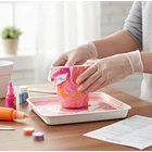 Kit de arte Decora tu Macetero con Pintura Marmoleada  3