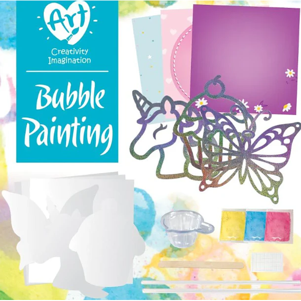 Kit de Arte Pinta con Burbujas - Set Creativo de Arte Explosivo para Niños 2