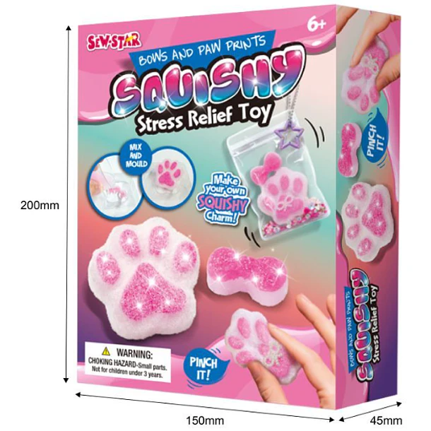 Kit de Arte: Crea tu Propio Squishy de Gatito - Manualidad DIY Antiestrés 5