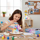 Kit Científico: Unicornio para Pintar y Cultivar Cristales Reales 3