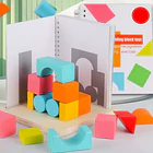 Juego de Bloques de Madera: Desafío de Percepción Espacial y Sombras 3D 6