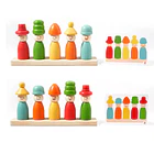 Juego de Madera Montessori: Clasificación de Colores, Formas y Patrones 3