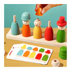 Juego de Madera Montessori: Clasificación de Colores, Formas y Patrones 4