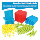 Set Base 10: Bloques Didácticos para Matemáticas - Kit de 121 Piezas Conectables 2