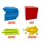 Set Base 10: Bloques Didácticos para Matemáticas - Kit de 121 Piezas Conectables 3
