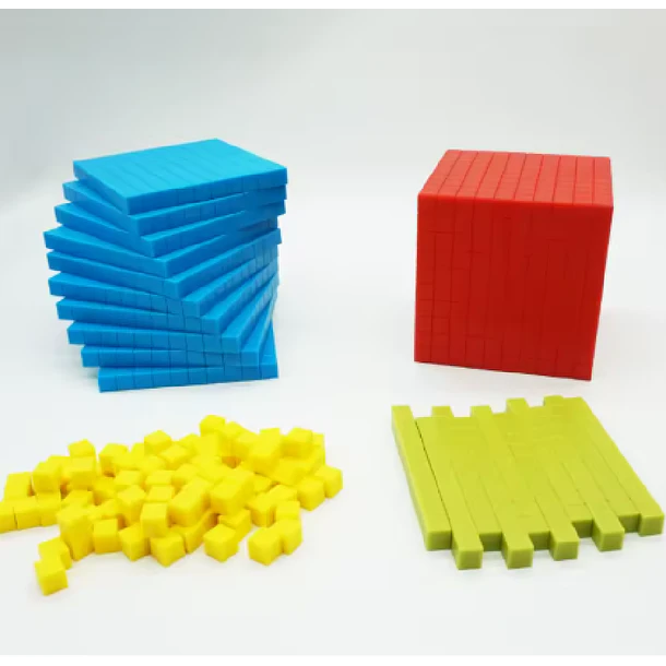 Set Base 10: Bloques Didácticos para Matemáticas - Kit de 121 Piezas Conectables 4