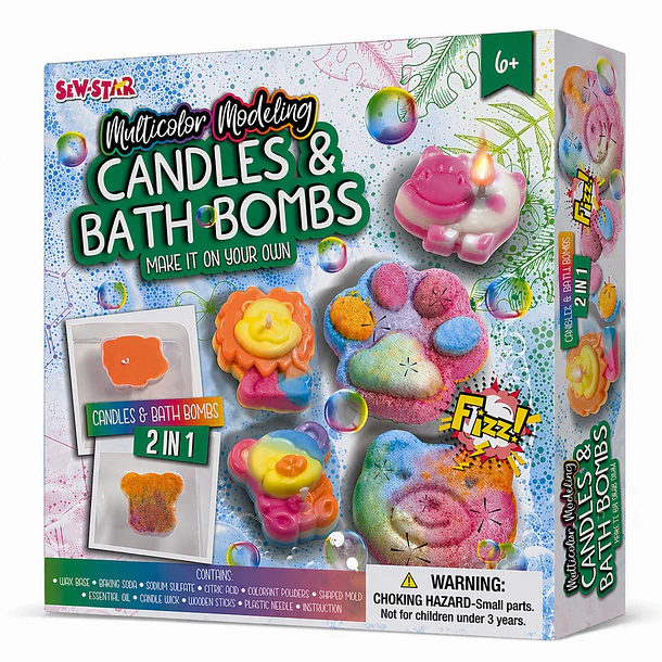 Kit 2 en 1: Crea tus Propias Velas y Jabones Coloridos - Set de Manualidades 1