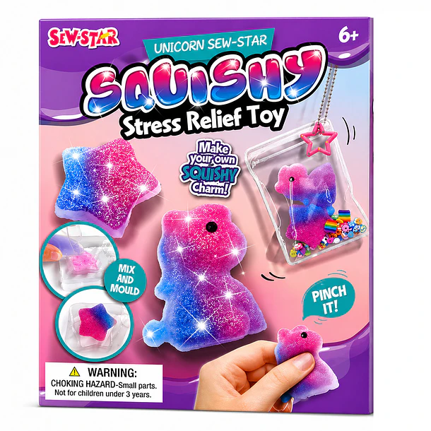 Kit de Arte: Crea tu Propio Squishy de Unicornio - Manualidad y Antiestrés 1
